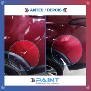 antes e depois de lataria e repintura automotiva - fiat toro