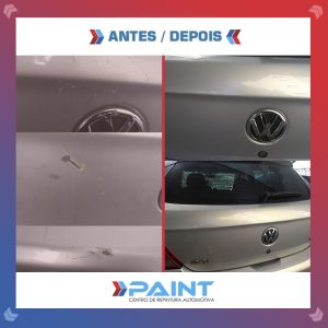 antes e depois de lataria e repintura automotiva - gol